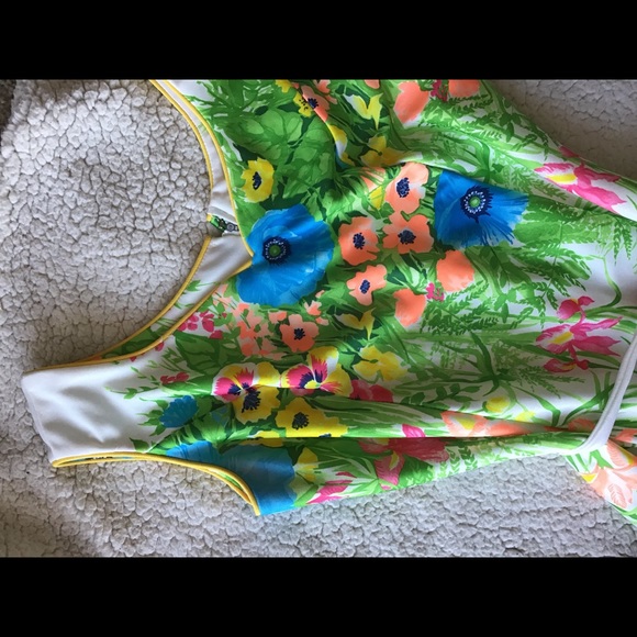 60s 70s True vintage floral dress - Picture 3 of 4